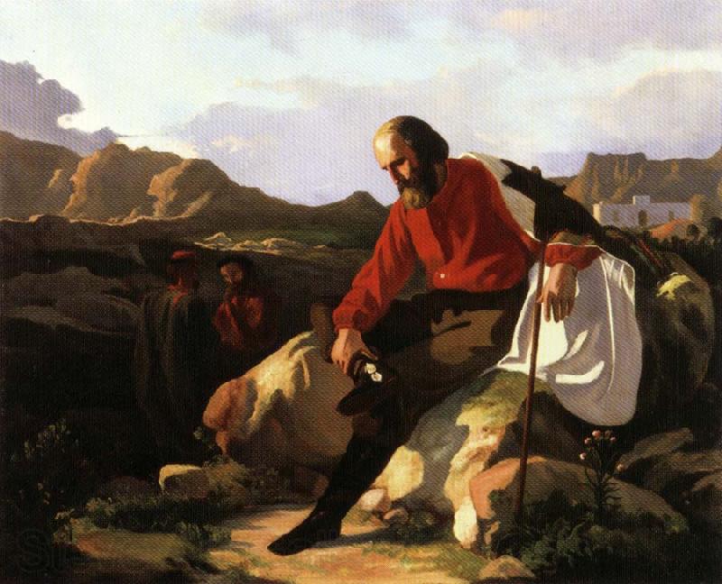 Vincenzo Cabianca Garibaldi at Caprera Germany oil painting art
